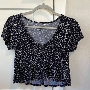 Pacsun Floral Babydoll Top